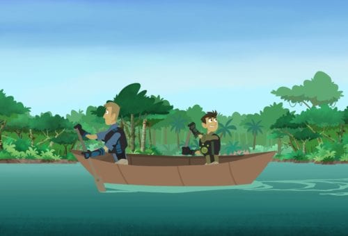 Chris and Martin in Canoe