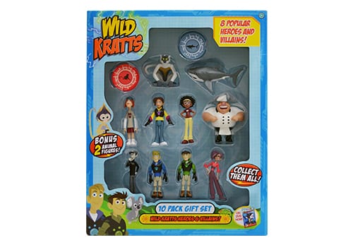 10 Pack Action Figure Gift Set Wild Kratts Toys 3" Dolls Playset Kids Toy Gift 
