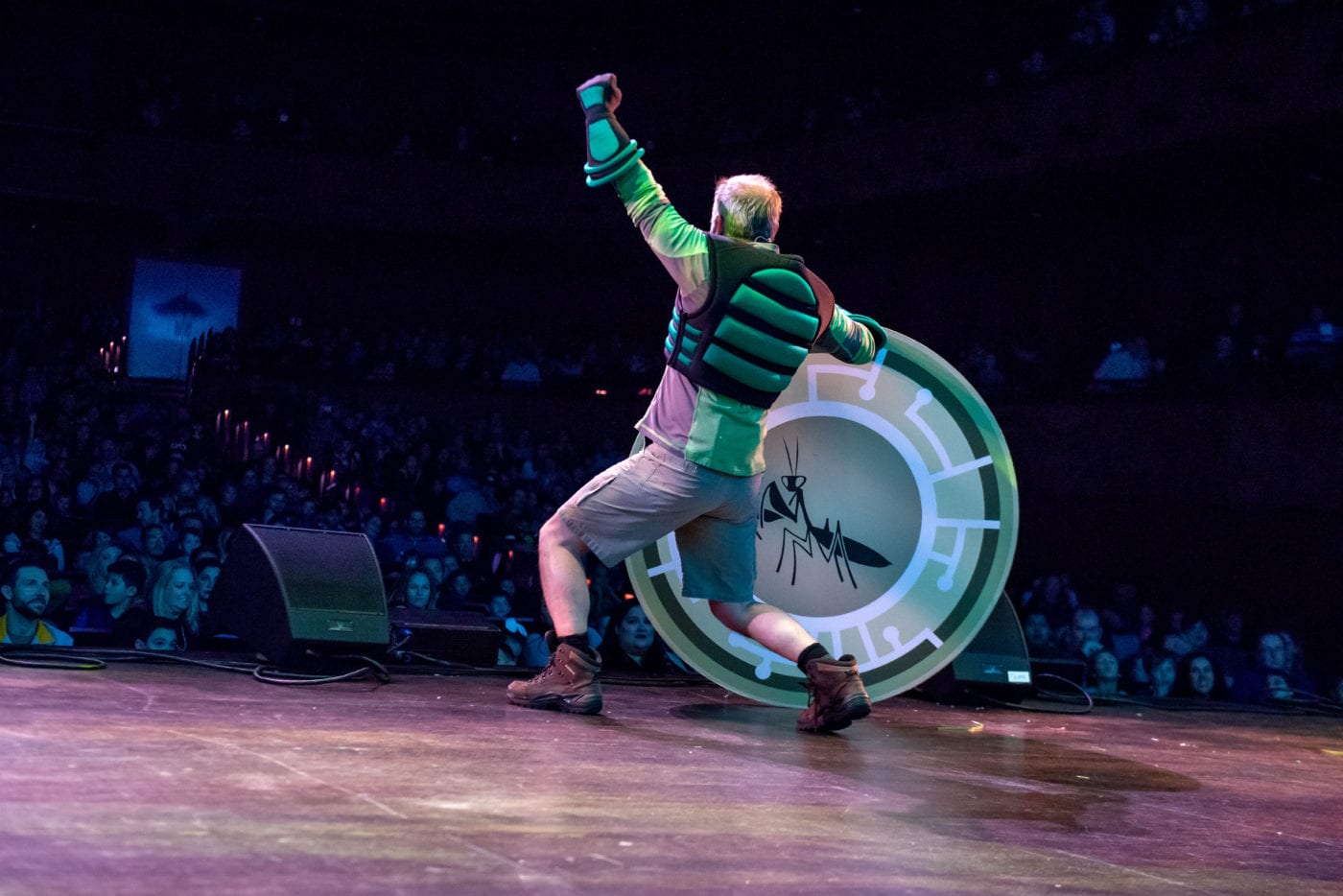 Chris kratt with a giant creature power disc