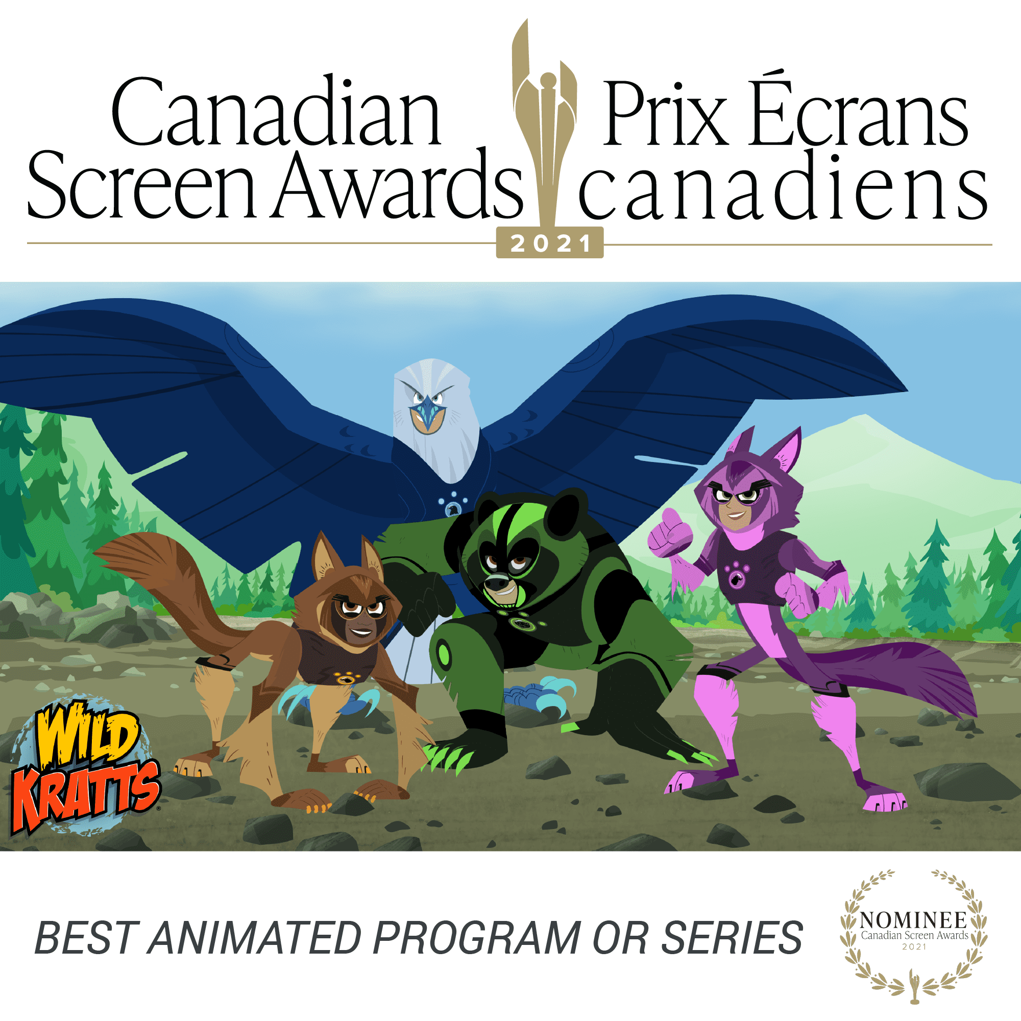 Wild Kratts Canadian Screen Awards 2021 Nomination
