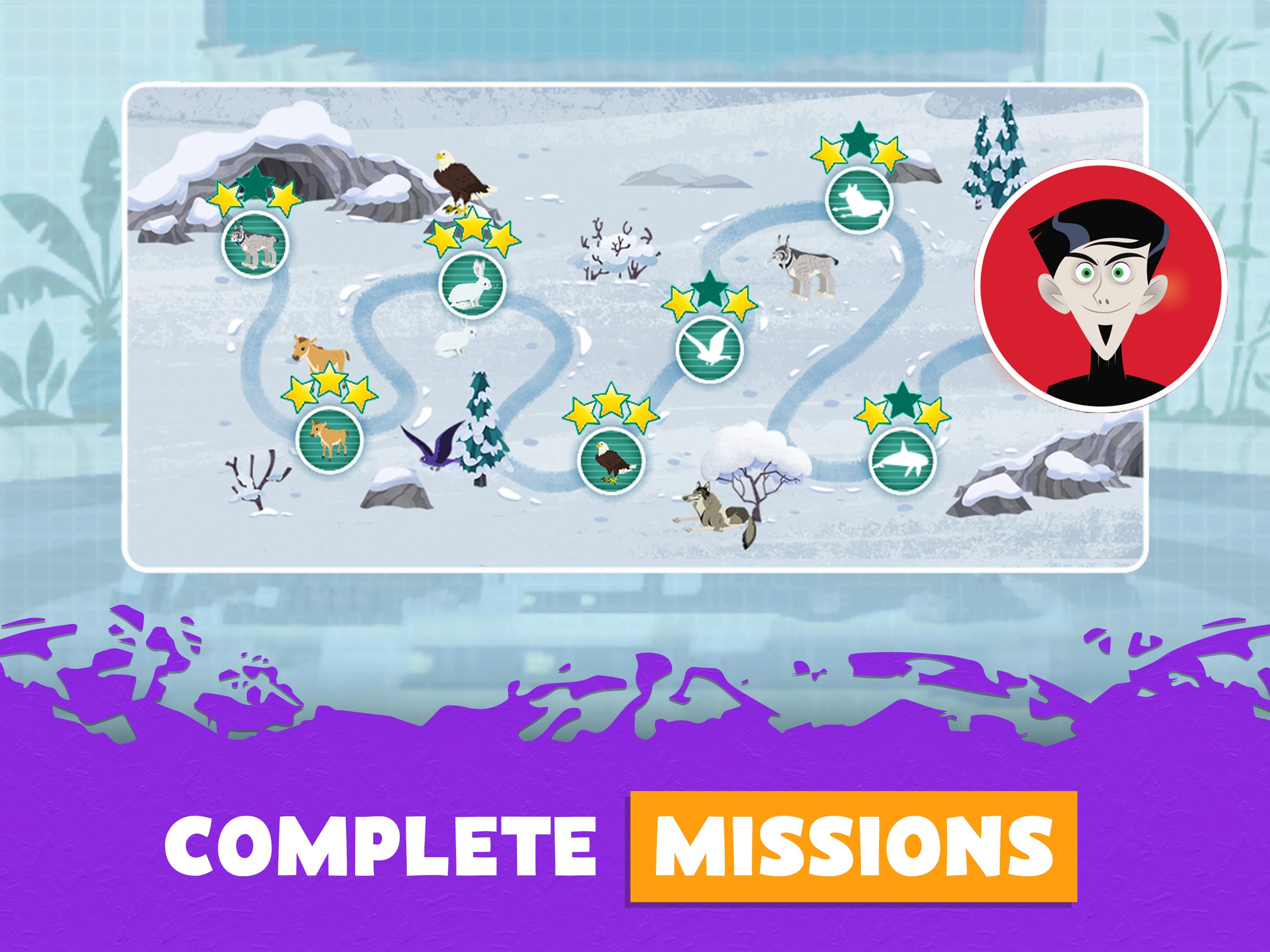 PBS Kids_Wild Kratts Rescue Run_iOS+GP_US_Screenshot Mockups_iPad Pro+GP Tablet_210324_08
